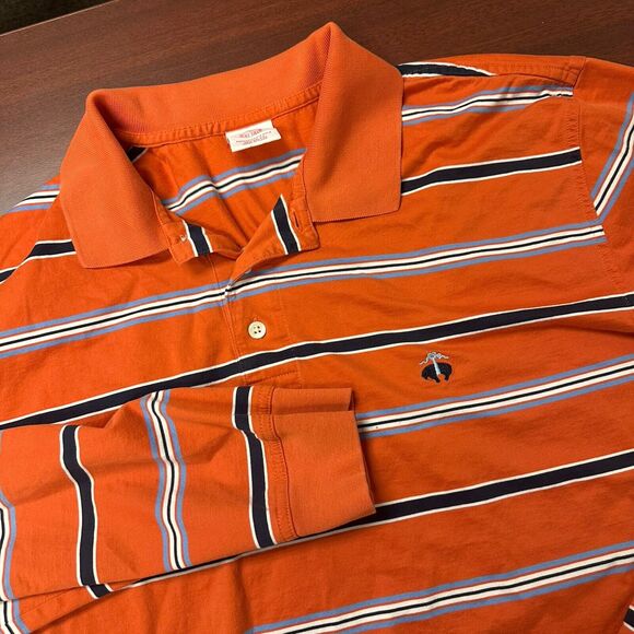 Brooks Brothers Performance Polo Shirt‎ Men's L Long Sleeve Pique Activewear - Picture 1 of 8